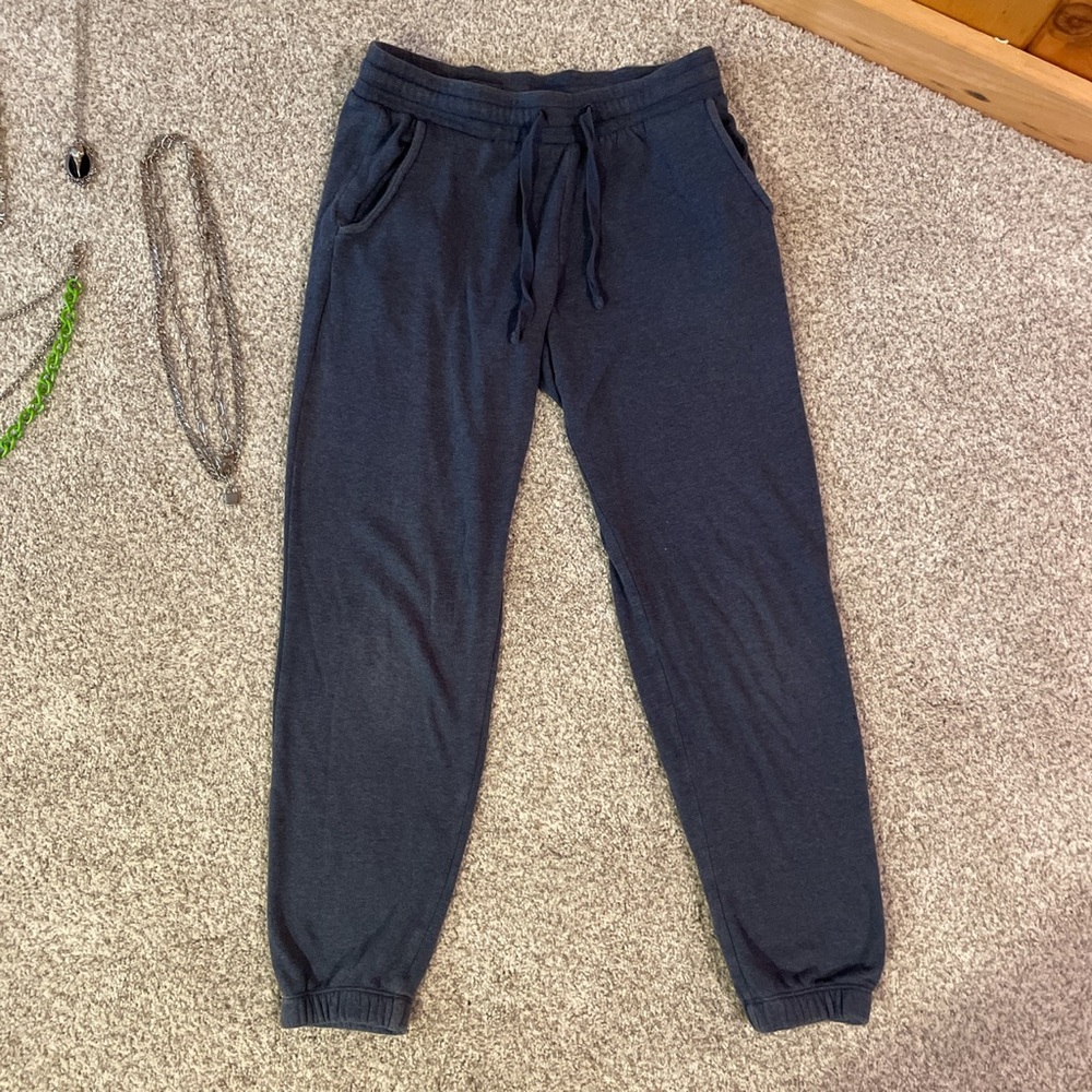 navy blue fleece jogger pants